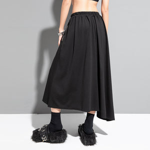 Irregular Elastic A-line Skirt