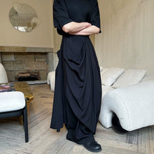 Load image into Gallery viewer, Double-layer Irregular Pleated Retro Skirt Pants
