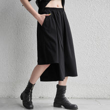 Load image into Gallery viewer, Elastic Waist Irregular Leg Loose Pants
