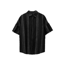 Load image into Gallery viewer, Retro Vertical Striped Fringe Patchwork Shirt
