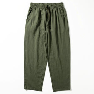 Breathable Straight-Leg Loose Linen Trousers