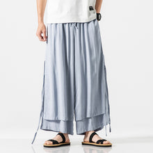 Load image into Gallery viewer, Japanese Style Cotton and Linen Side Strap Two-piece Culottes
