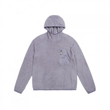 Load image into Gallery viewer, Fluffy Fleece Contrast Zipper Chest Pocket High Neck Hooded Pullover
