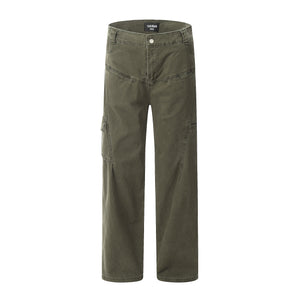 American Retro Overalls Loose Wide-leg Trousers