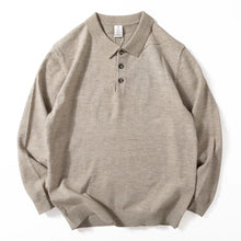 Load image into Gallery viewer, POLO Collar Loose Casual Warm Knit Sweater
