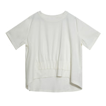Load image into Gallery viewer, Loose Irregular Pleated Thin T-shirt
