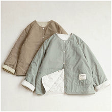 Load image into Gallery viewer, Japanese Retro Round Neck Loose Cotton Jacket
