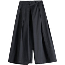 Load image into Gallery viewer, Pleated Black Wide Leg Pants

