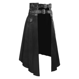 Dark Rock Gothic Pleat Skirt