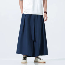 Load image into Gallery viewer, Retro Ice Silk Wide-Leg Skirt Pants

