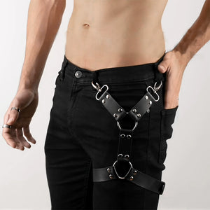 Thigh Restraint Leather Waist Chain Strap