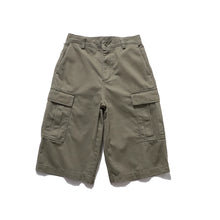 Load image into Gallery viewer, Vintage-style Multiple Pockets Cropped Trousers
