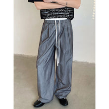 Load image into Gallery viewer, Retro High Waist Drape Striped Casual Pants

