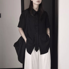Load image into Gallery viewer, Loose-fitting Slimming French Tie Shirt
