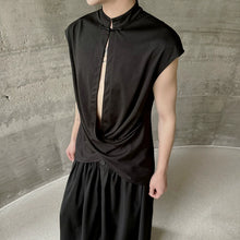 Load image into Gallery viewer, Button Cross Cutout Vest
