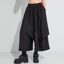 Load image into Gallery viewer, Elastic Waist Loose-fitting Two-piece Wide-leg Skirt Pants
