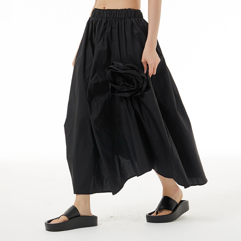 Three-dimensional Irregular Flower Bud Skirt