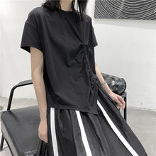 Load image into Gallery viewer, Drawstring Irregular T-shirt

