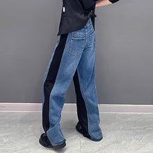 Load image into Gallery viewer, Contrast Color Patchwork Loose Trousers
