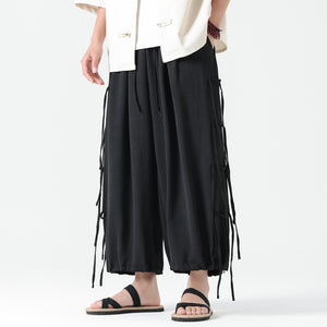 Ribbon Loose Casual Pants