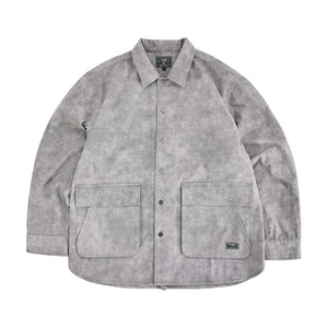 50D Seersucker Special Dyed Round Hem Shirt Jacket