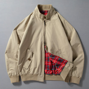 Vintage Plaid Lined Loose Casual Jacket