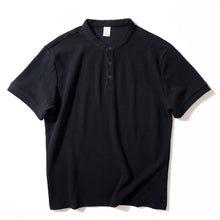 Load image into Gallery viewer, Retro Textured Casual Polo Shirt
