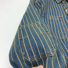 Load image into Gallery viewer, Vintage Distressed Washed Denim Striped Shirt
