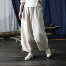 Load image into Gallery viewer, Distressed Washed Loose Casual Wide-leg Pants
