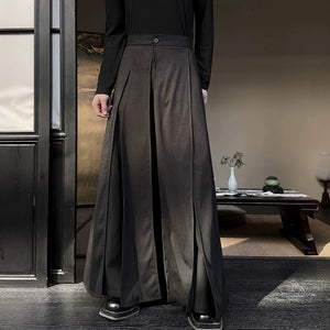 Retro Loose Casual Samurai Culottes Hakama Pants