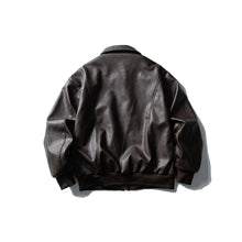 Load image into Gallery viewer, Leather Retro Loose-fitting Lapel Jacket
