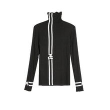 Load image into Gallery viewer, High-neck Printed Long-sleeved Slim-fit Shirt
