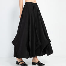 Load image into Gallery viewer, High-waisted Draped Wide-leg Culottes
