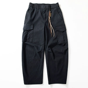 Large Pocket Loose Wide-leg Pants