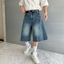 Load image into Gallery viewer, American Retro Washed Casual Wide-leg Scimitar Pants
