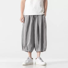 Load image into Gallery viewer, Retro Ice Silk Linen Over-the-Knee Pants
