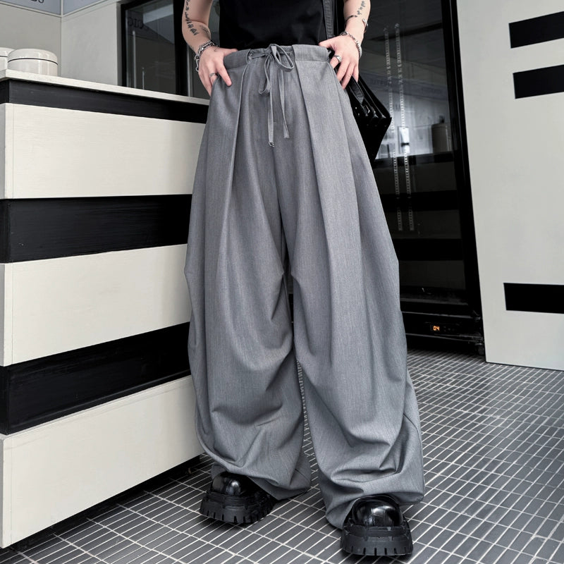 American Machete Drawstring Loose Wide Leg Pants