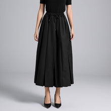 Load image into Gallery viewer, High Waist Drawstring Casual A-line Skirt
