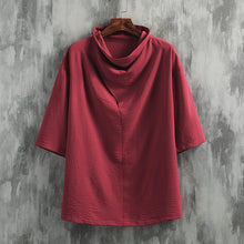 Load image into Gallery viewer, Ice Silk Short Sleeve Zen Retro T-shirt
