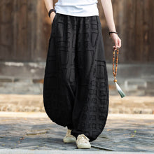 Load image into Gallery viewer, Raw-edge Linen Wide-leg Harem Pants
