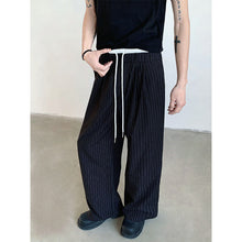 Load image into Gallery viewer, Retro High Waist Drape Striped Casual Pants
