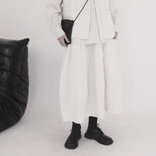 Load image into Gallery viewer, Striped Quilted High Waist Bouffant Skirt
