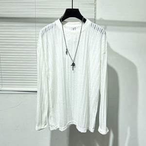 Hollow Loose Long-sleeved Shirt