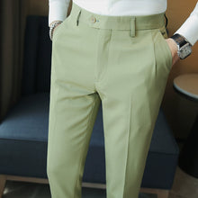 Load image into Gallery viewer, Casual Slim-fit Drape Suit Trousers
