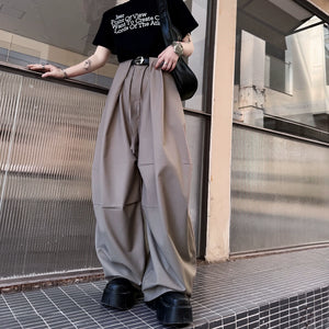 Loose Drape Casual Wide-leg Pants