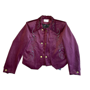 Vintage Embroidered Shoulder Pad Jacket