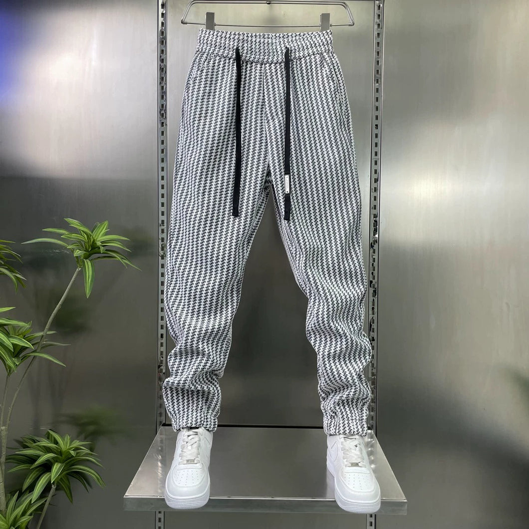 Zebra-print Loose Casual Sweatpants