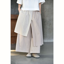 Load image into Gallery viewer, Women‘s Irregular Color-blocked Faux Two-piece Casual Skirt Pants
