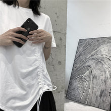Load image into Gallery viewer, Drawstring Irregular T-shirt
