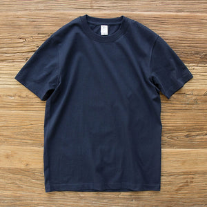 Solid Color Round Neck Loose Casual T-shirt
